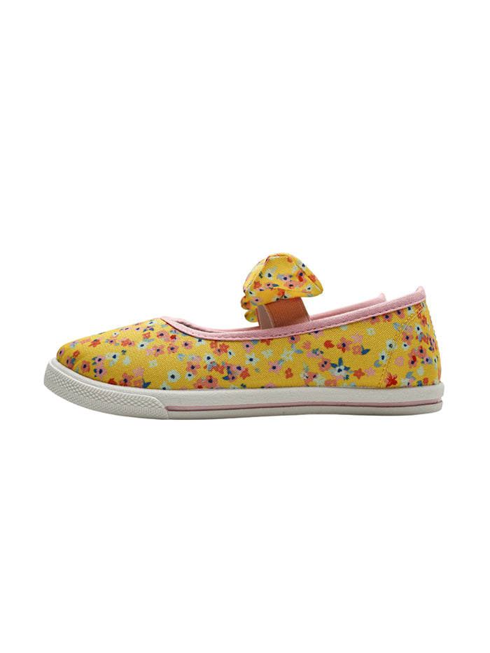 Flowers Front Bow Ballerina