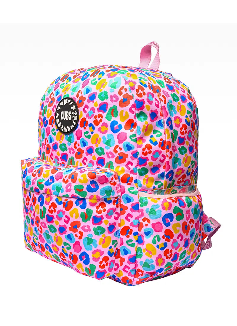 Pink Leopard Girl Junior Backpack