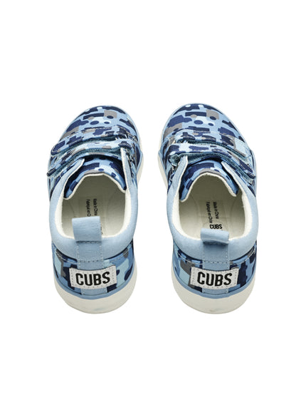 Blue & Pink Waves Slip-on Espadrilles
