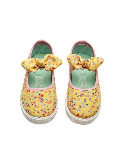 Flowers Front Bow Ballerina