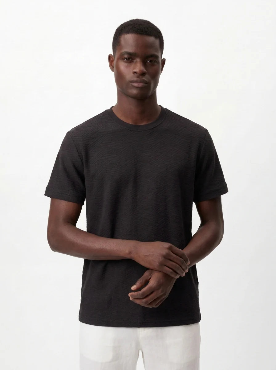 ROSE MONOGRAM JACQUARD SLIM-FIT T-SHIRT S26N