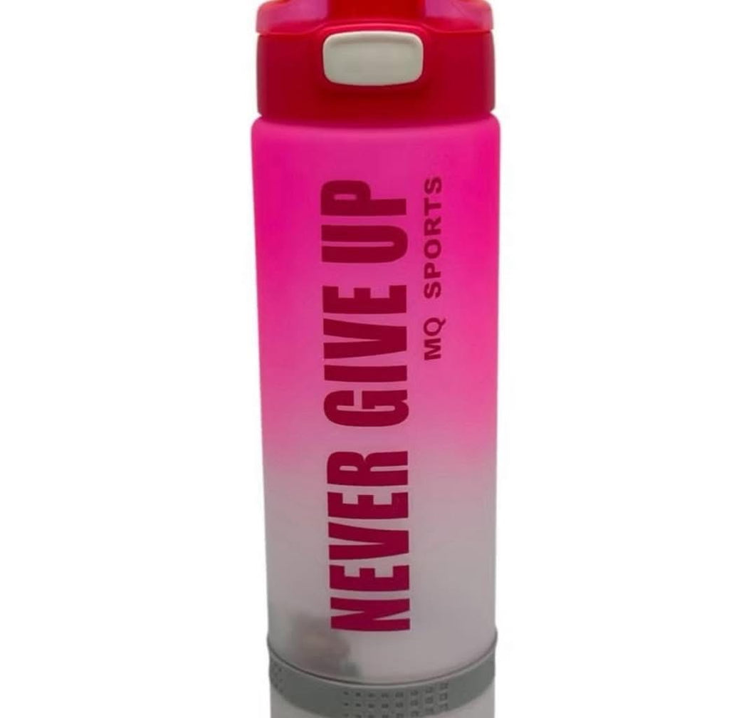Water Bottle “NEVER GIVE UP”