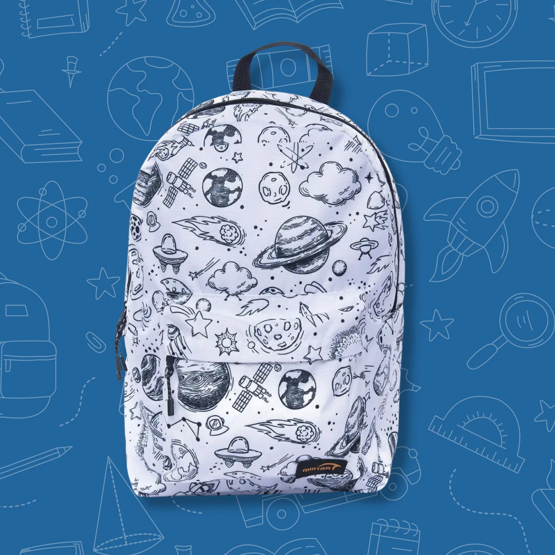 Lost In Space Daypack 24L (With Laptop Compartment) - BLACK - WHITE