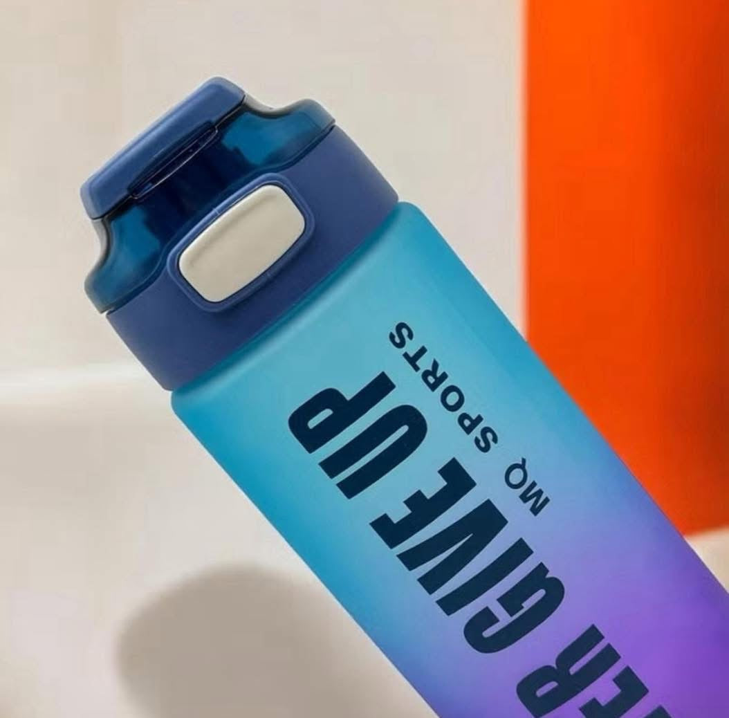 Water Bottle “NEVER GIVE UP”