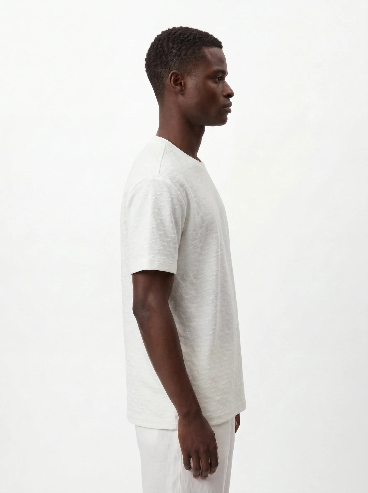 ROSE MONOGRAM JACQUARD SLIM-FIT T-SHIRT S26N