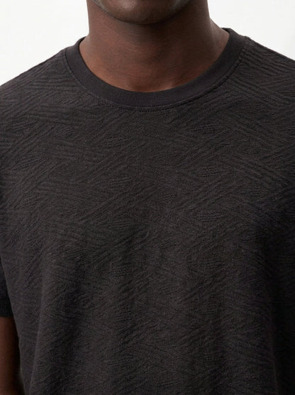 ROSE MONOGRAM JACQUARD SLIM-FIT T-SHIRT S26N
