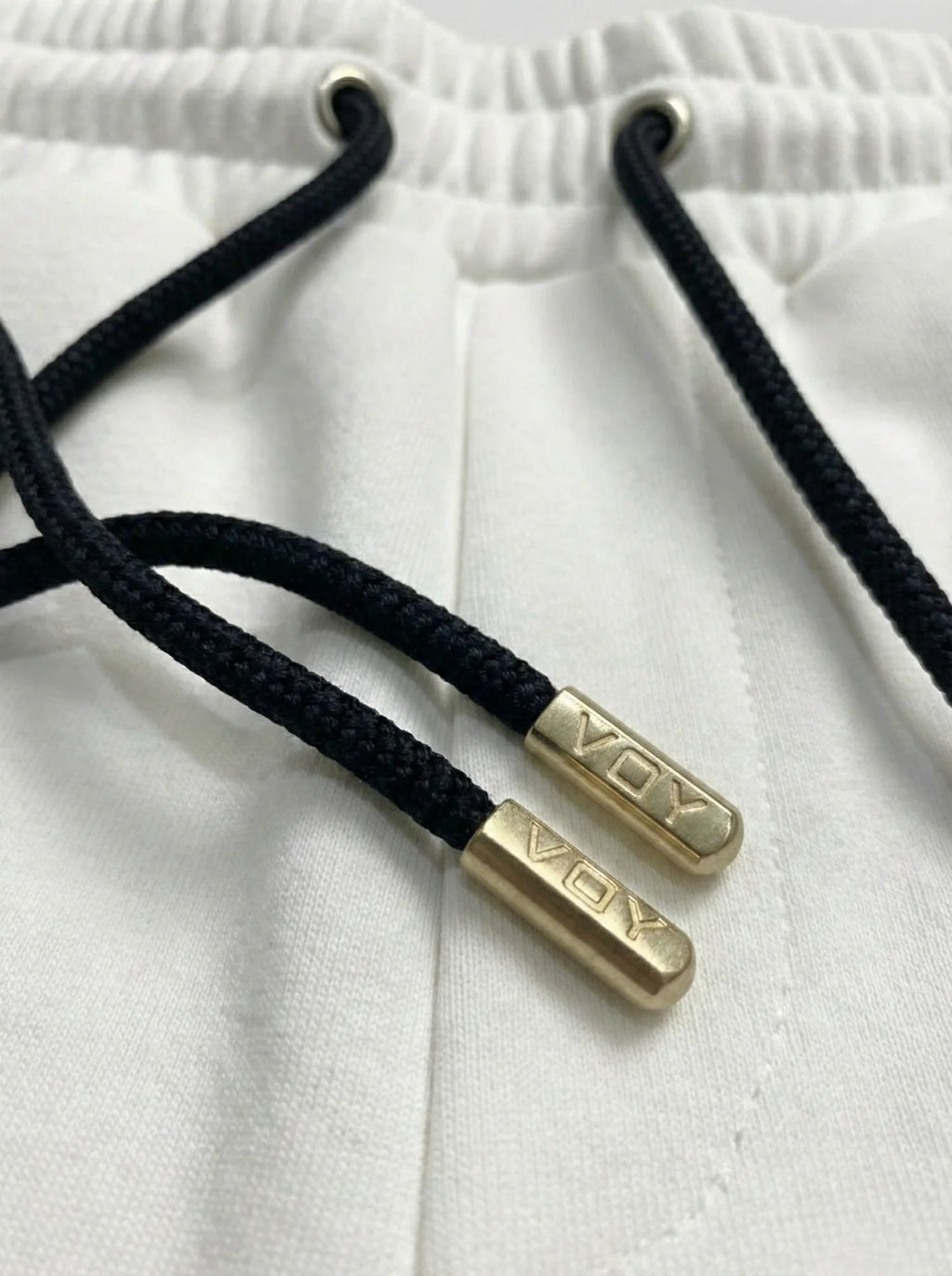 PURE WHITE WIDE-LEG FRONT-SEAM JOGGER W25N