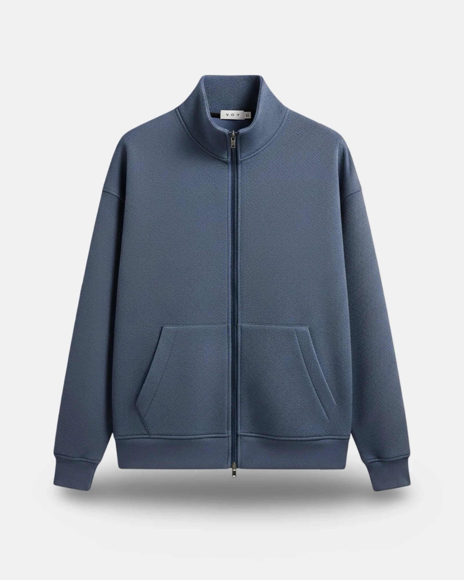 PETROL FLEECE ZIP-UP SWEATSHIRT W25N