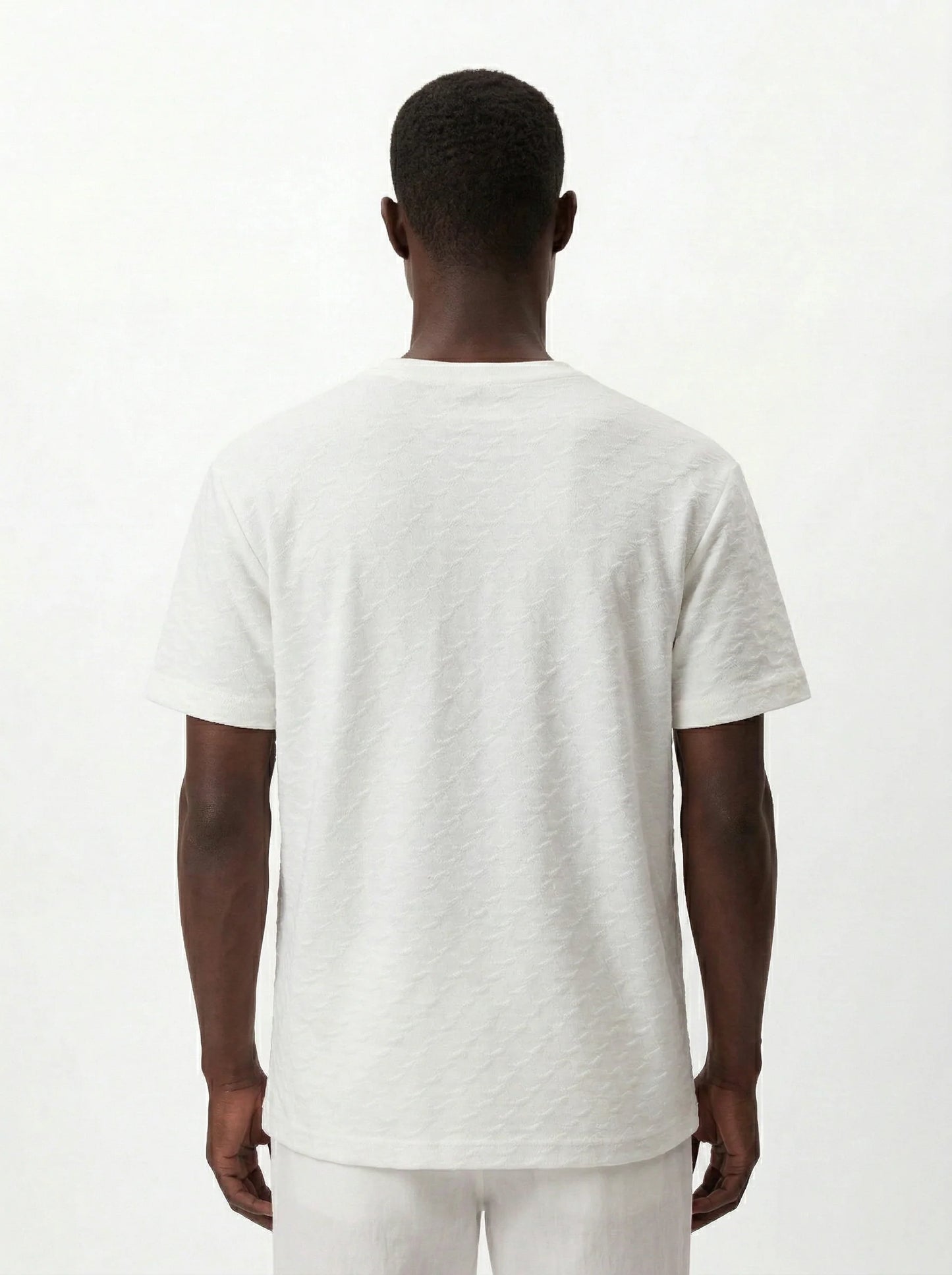 ROSE MONOGRAM JACQUARD SLIM-FIT T-SHIRT S26N