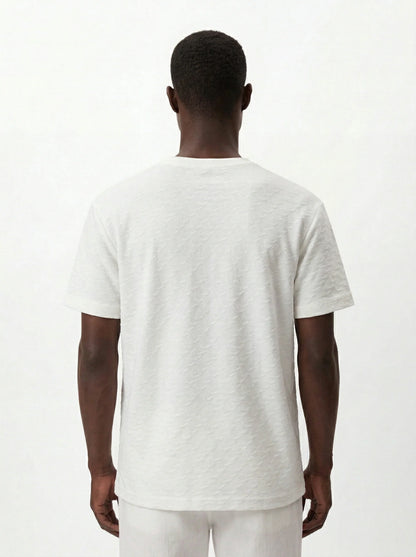 ROSE MONOGRAM JACQUARD SLIM-FIT T-SHIRT S26N