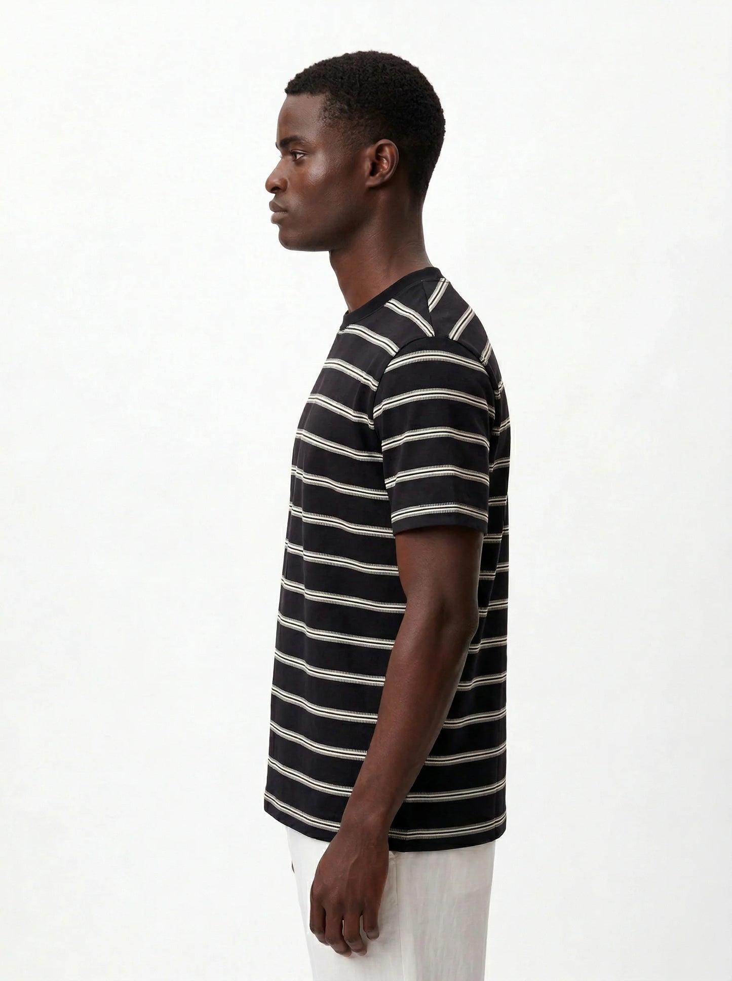 STRIPED CREWNECK SLIM-FIT T-SHIRT S26N