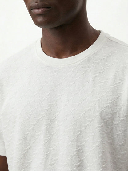 ROSE MONOGRAM JACQUARD SLIM-FIT T-SHIRT S26N