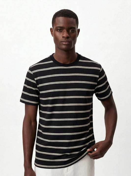 STRIPED CREWNECK SLIM-FIT T-SHIRT S26N