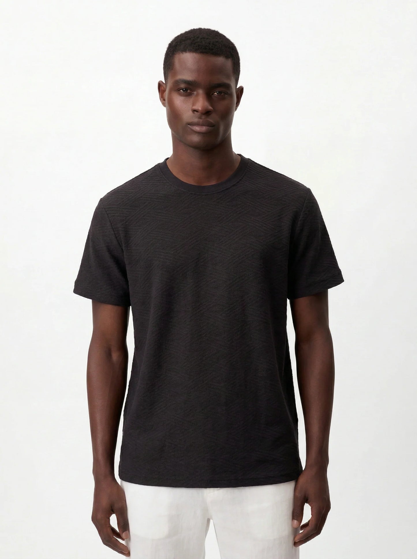 ROSE MONOGRAM JACQUARD SLIM-FIT T-SHIRT S26N