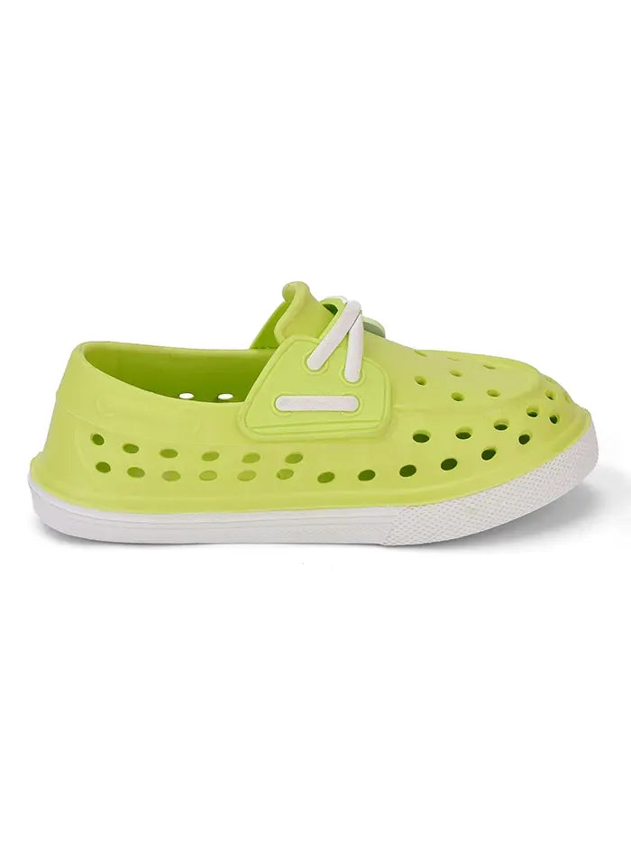 Light Green Junior Jack Slip On Fake Laces Sneaker