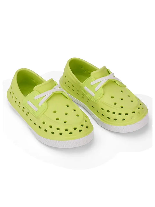 Light Green Junior Jack Slip On Fake Laces Sneaker
