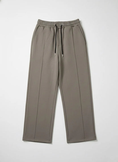 TAUPE GREIGE WIDE-LEG FRONT-SEAM JOGGER W25N