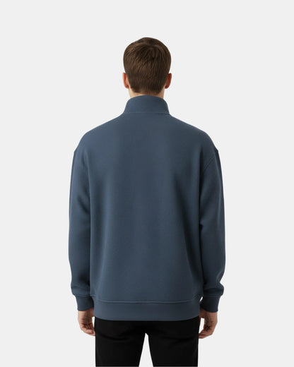 PETROL FLEECE ZIP-UP SWEATSHIRT W25N