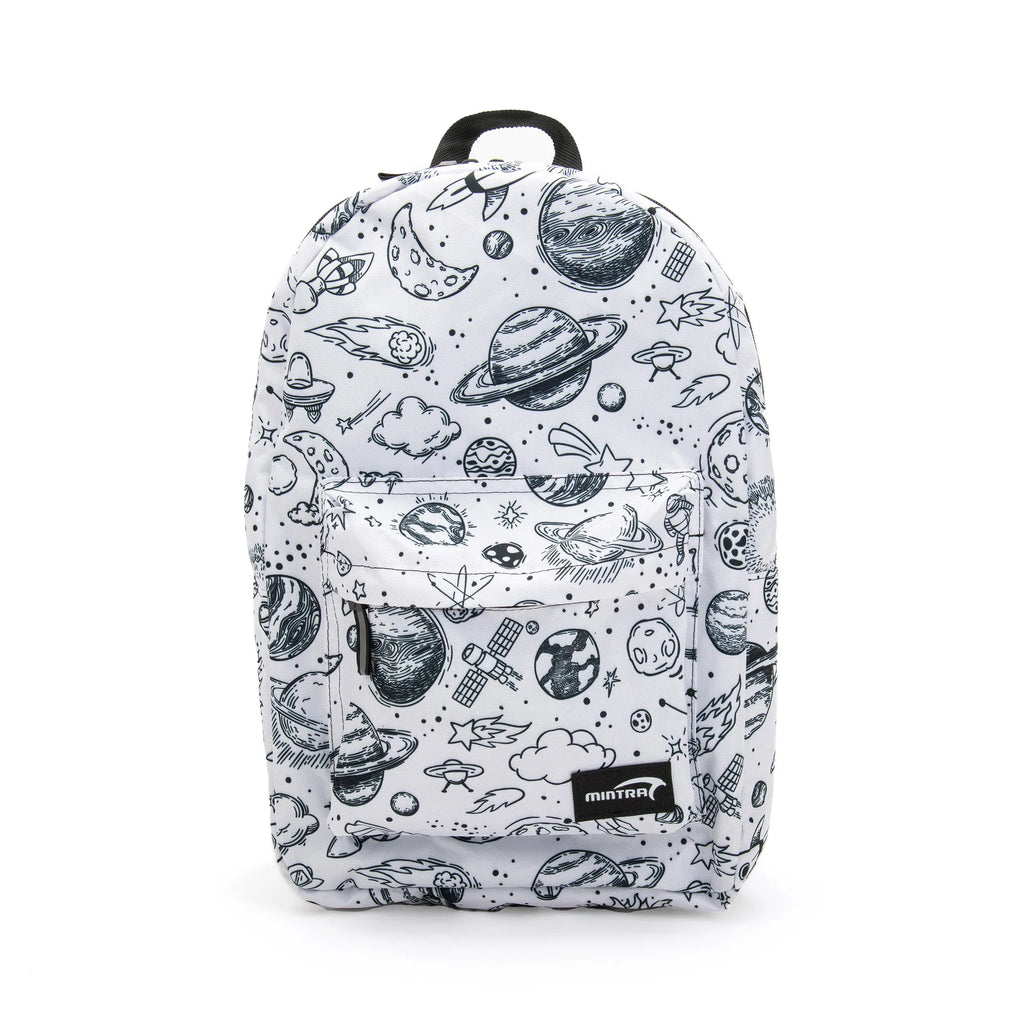 Lost In Space Daypack 24L (With Laptop Compartment) - BLACK - WHITE