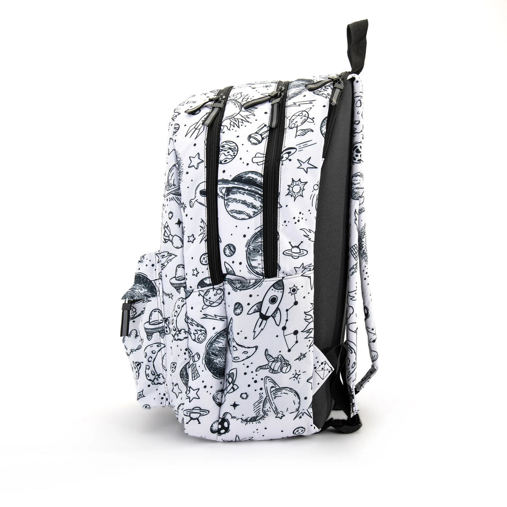 Lost In Space Daypack 24L (With Laptop Compartment) - BLACK - WHITE