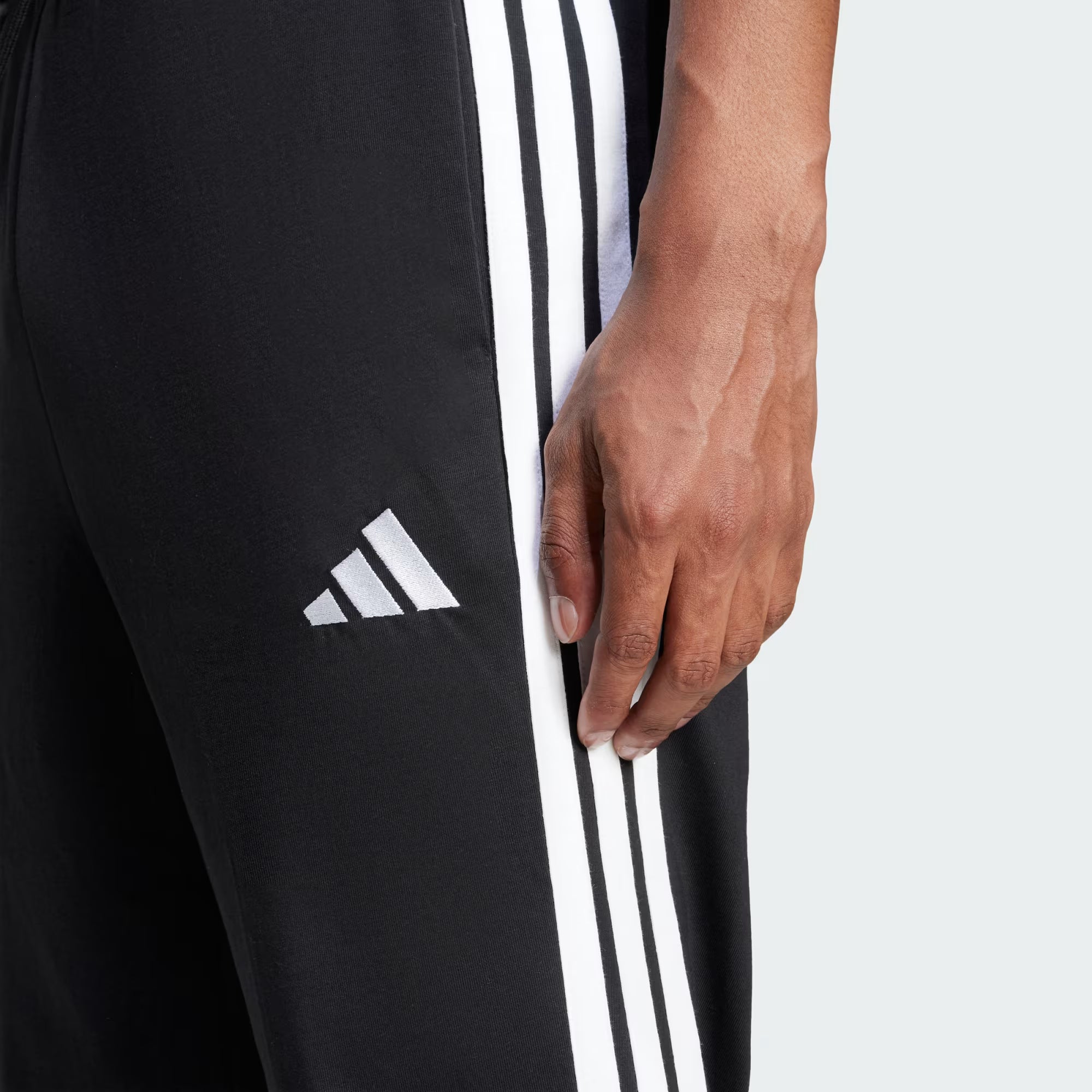 Essentials 3-Stripes Single Jersey Pants