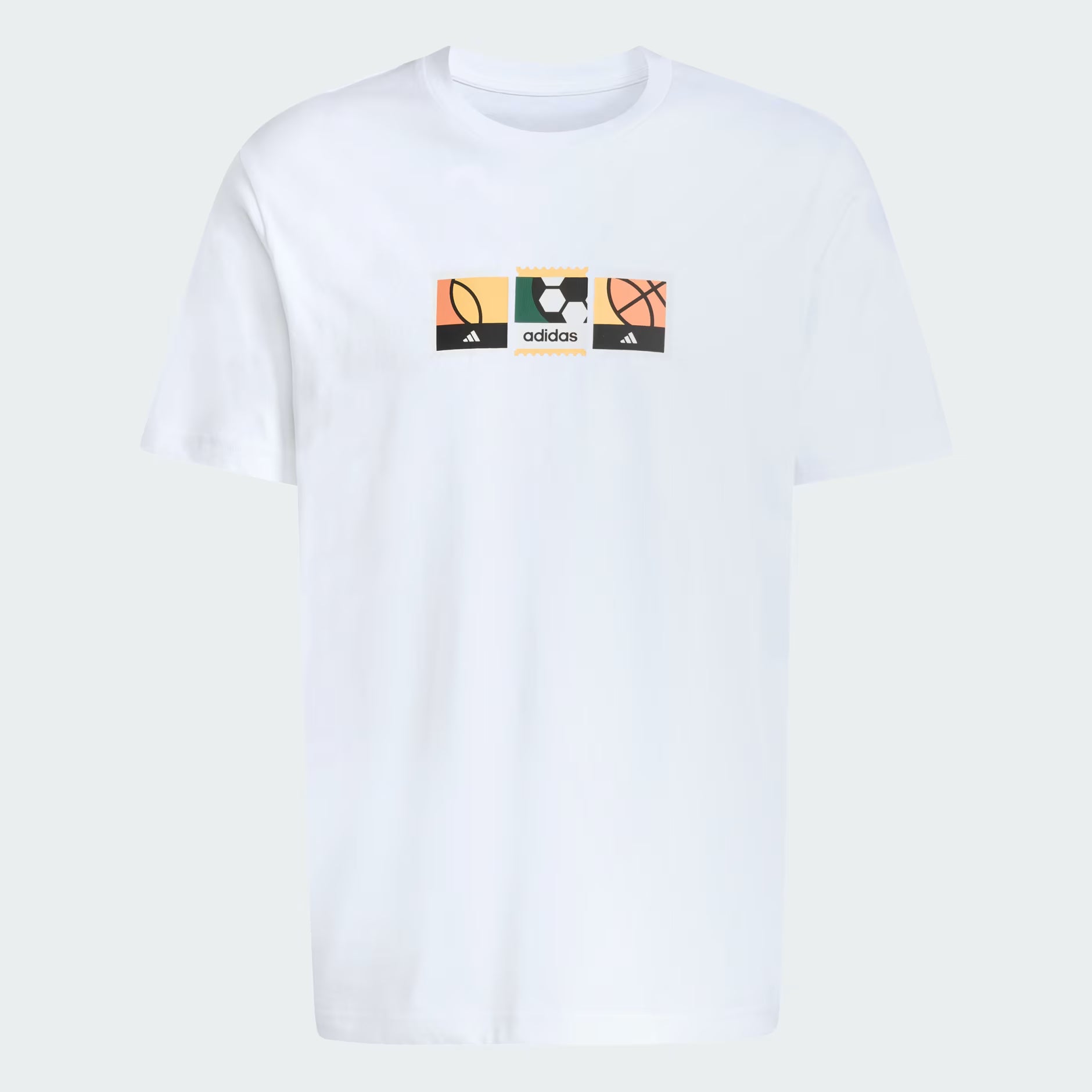 MEMORIES OF SPORT STAMPS GRAPHIC T-SHIRT