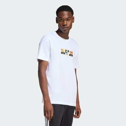 MEMORIES OF SPORT STAMPS GRAPHIC T-SHIRT