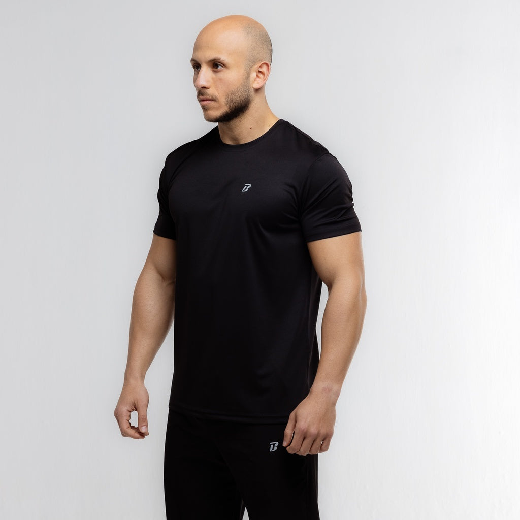 Men-Prime Dry Fit T-shirt #144 - BLACK