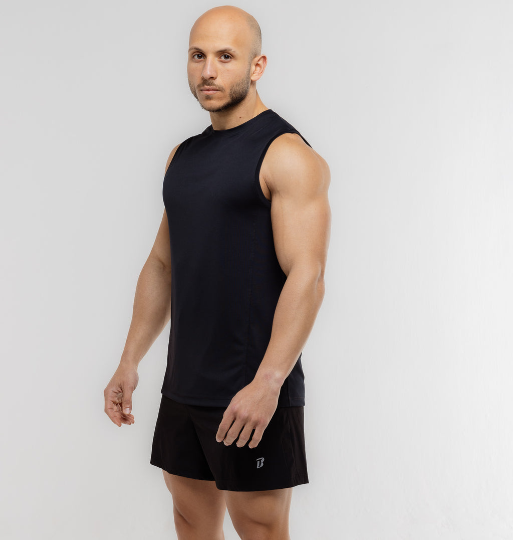 Men-Prime Tank Top #146 - BLACK