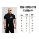 Men-Prime Dry Fit T-shirt #144 - BLACK