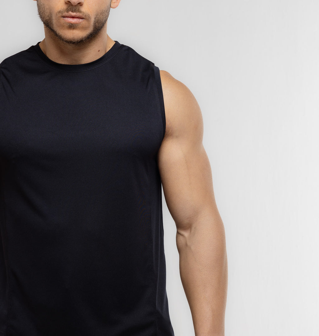 Men-Prime Tank Top #146 - BLACK