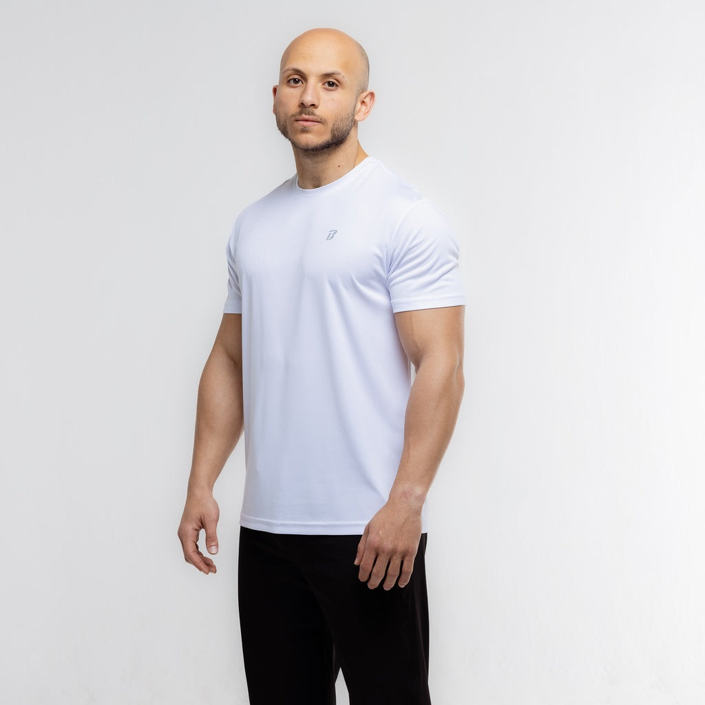 Men-Prime Dry Fit T-shirt #144 - WHITE