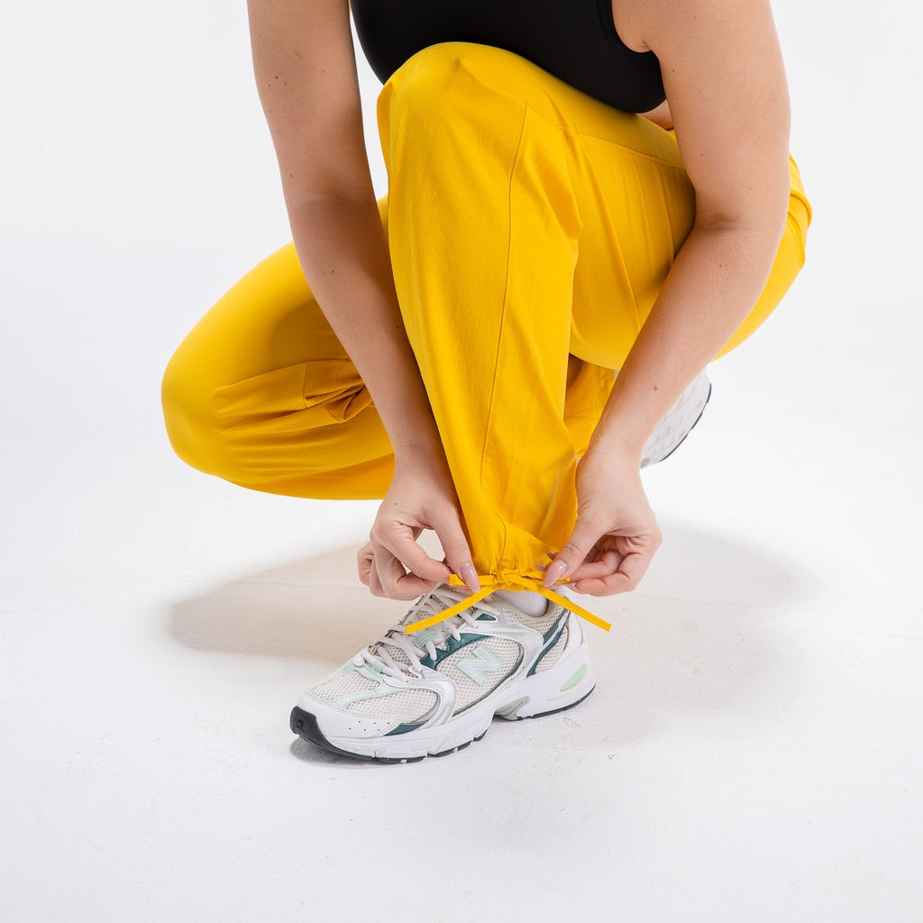 Women STRIVE Flexi wide leg Pants #132 - MUSTARDA