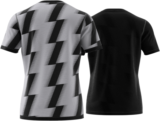 DOUBLE FACE T-SHIRT  BLACK