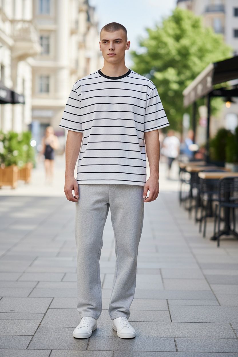line white T-shirt Voy