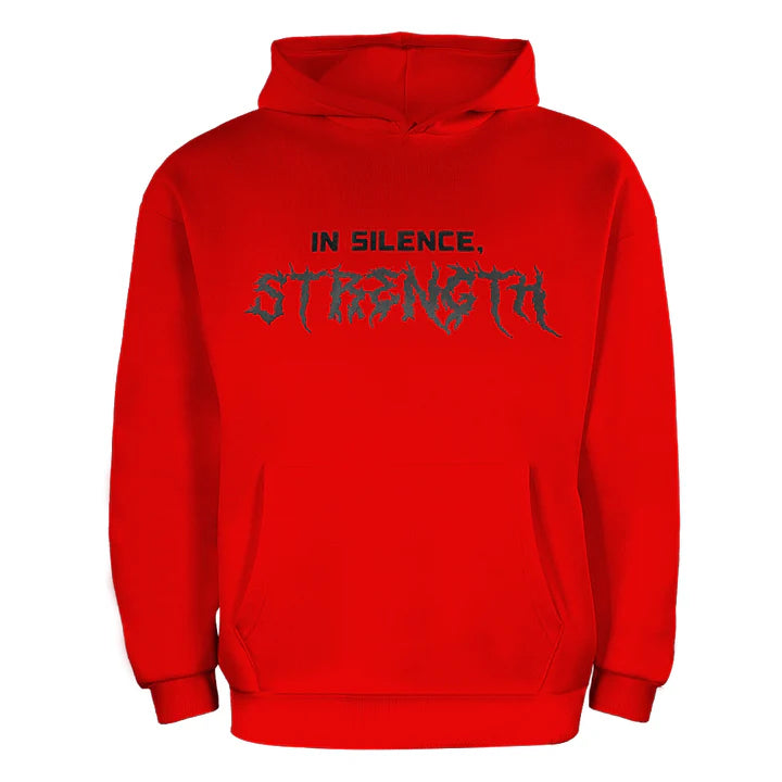 ACTIV EMB HOODIE SWEATSHIRT - RED