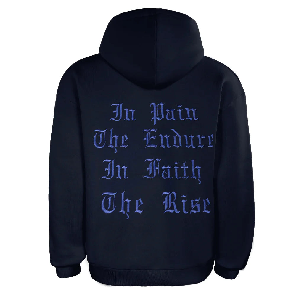ACTIV EMB HOODIE SWEATSHIRT - NAVY