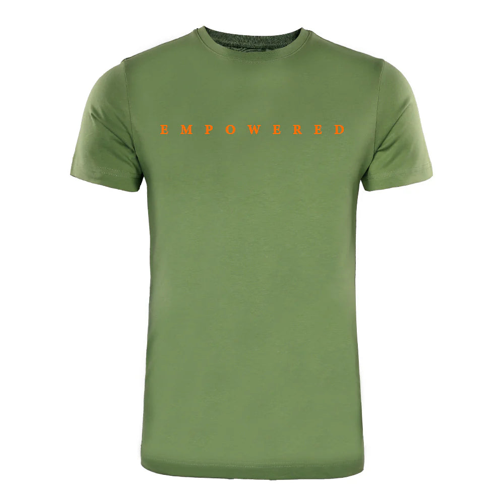 ACTIV PRINT R.NECK T-SHIRT - OLIVE