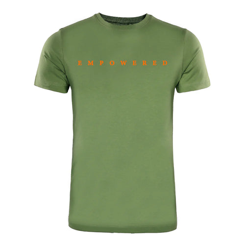 ACTIV PRINT R.NECK T-SHIRT - OLIVE
