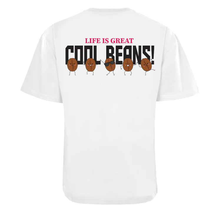 ACTIV GRAPHIC R.NECK -OVRSIZE T-SHIRT - WHITE